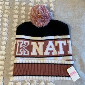 pink nation beanie